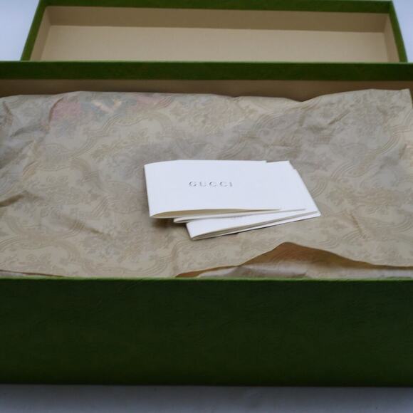 NEW Gucci Men's 12 Red Blue Geometric G Print Satin Smoking Slippers + DustBag - Picture 10 of 13